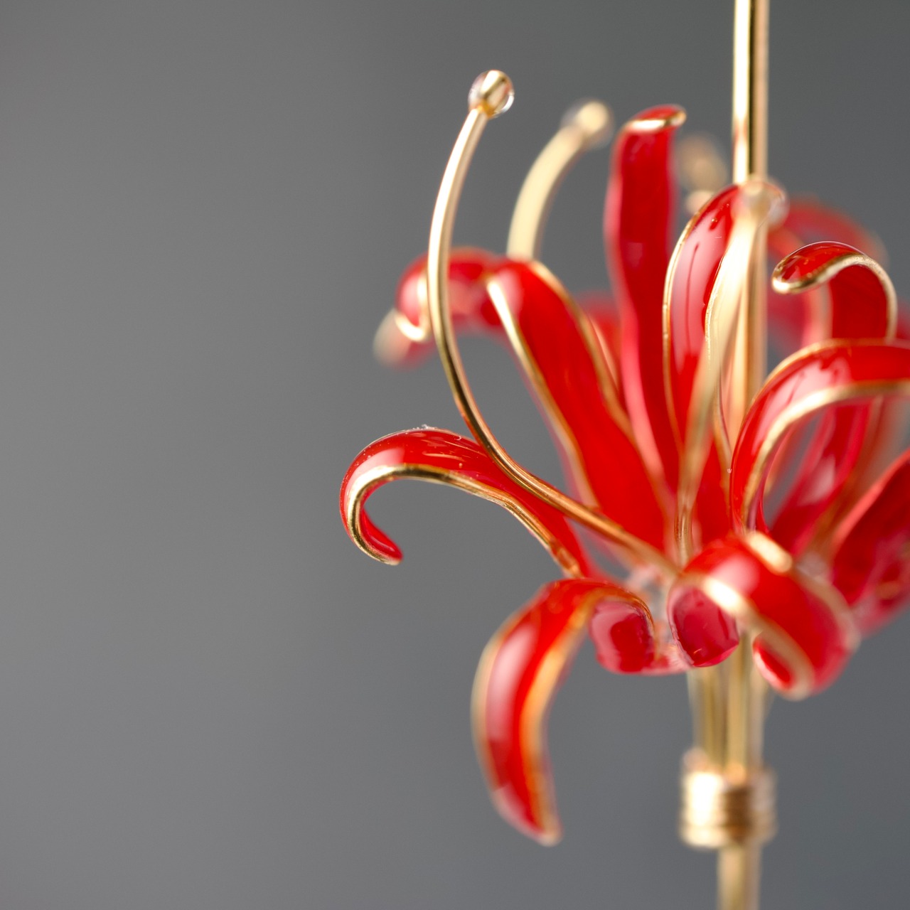 彼岸花 ーContourー | spider lily earrings