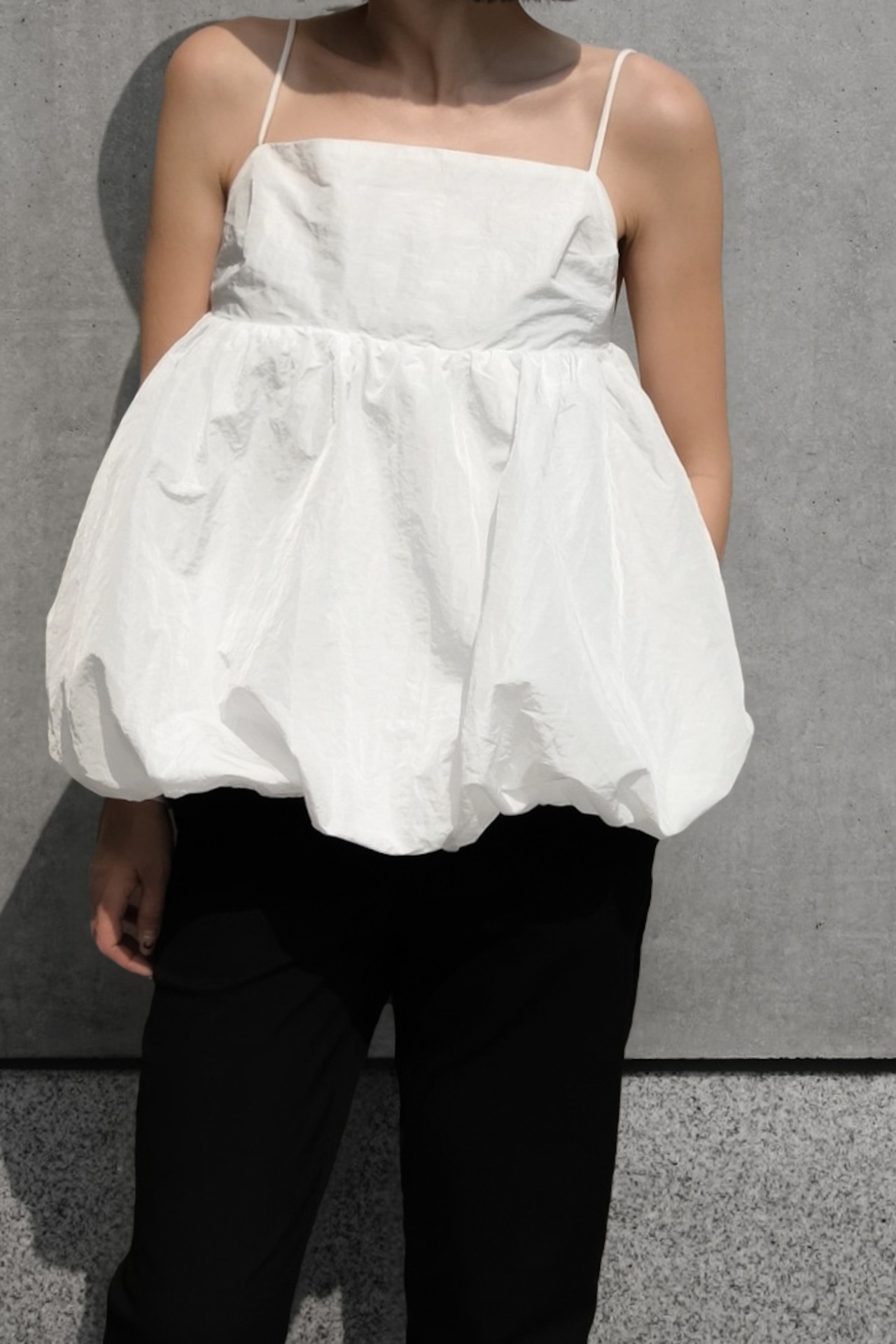 バルーンヘムNylon tops