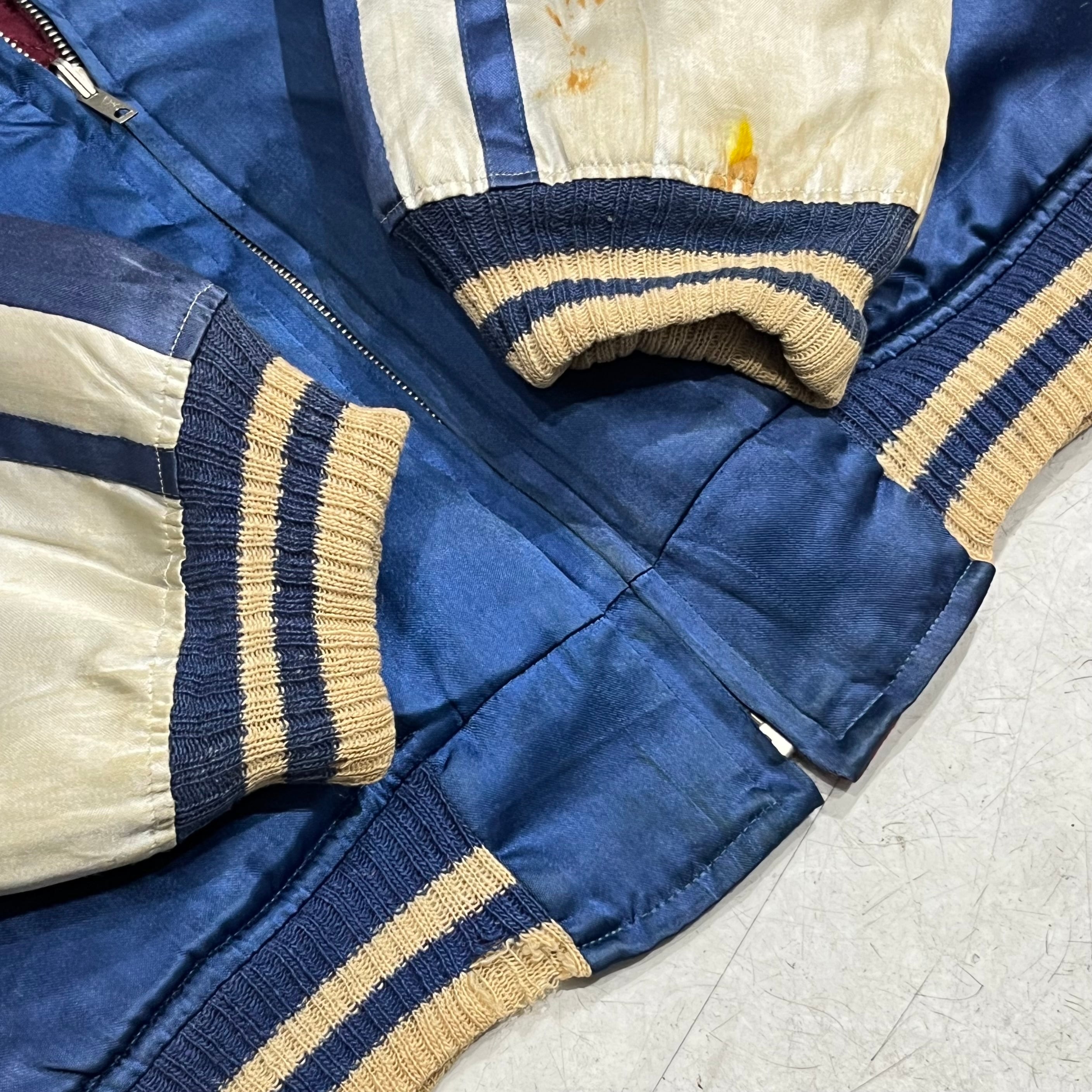 50s Souvenir Jacket Satin Tiger Map 50年代 スカジャン サテン 虎