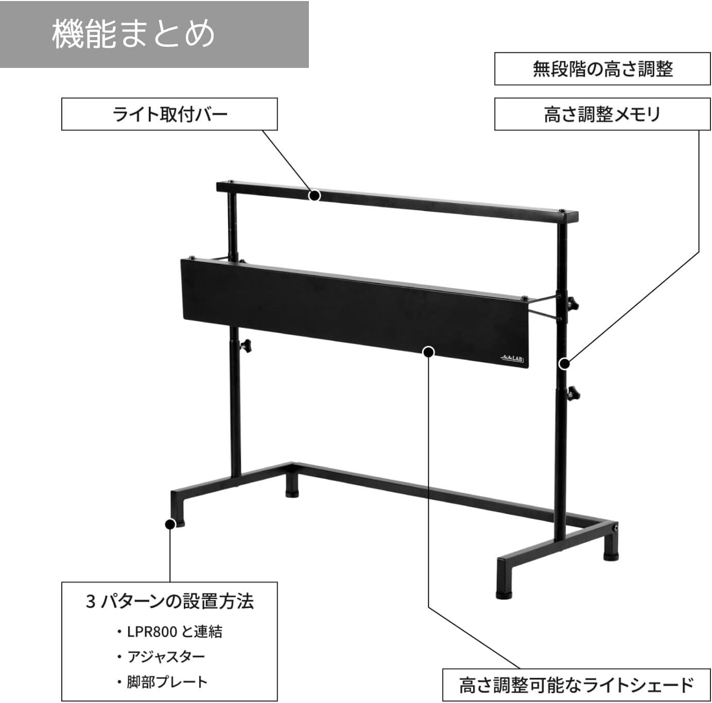 BIBILAB(ビビラボ) ビザールプランツライトスタンド LPS-800-WH