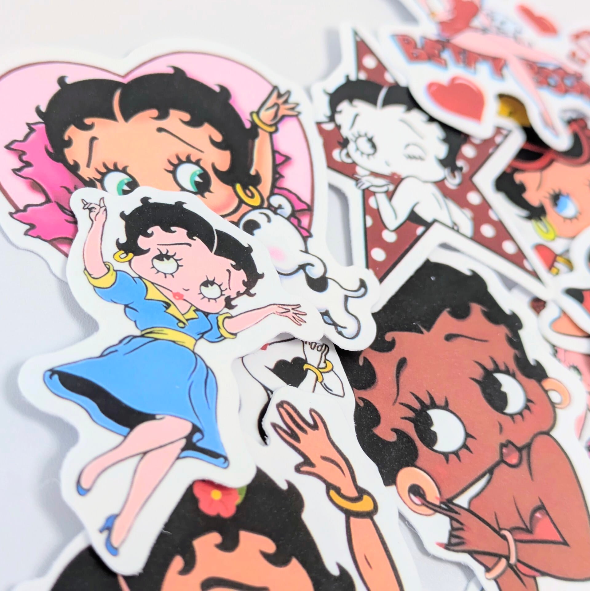 送料無料！【 Betty Boop（ベティブープ） 】 STICKER（ステッカー）50枚SET　〚アメリカン雑貨 アメトイ〛