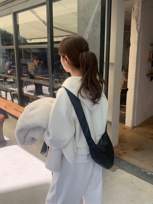 (予約) LITER / Bol angora warm half sleeve tee 2color