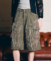 【先行販売】ペイントカーゴハーフパンツ CQ-48002