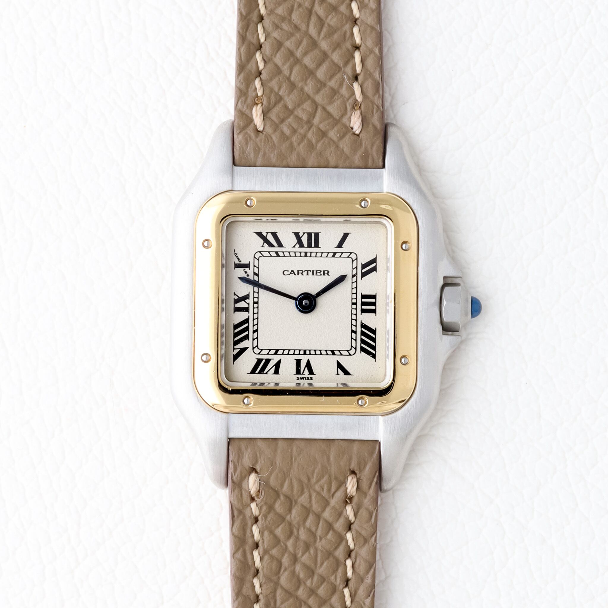 カルティエ パンテール SM ゴールド×シルバー レザーバンド | Ante