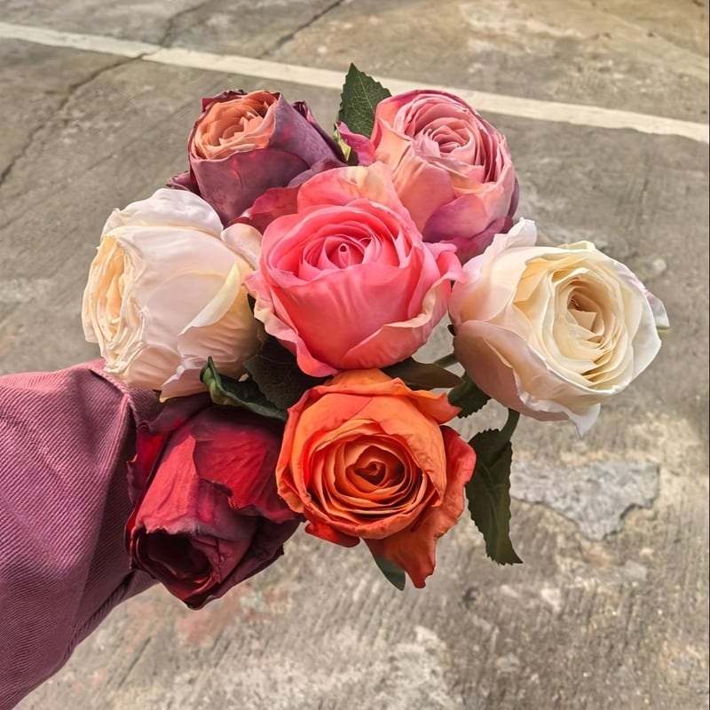 造花 薔薇 バラ 7本セット おしゃれ かわいい インテリア オブジェ