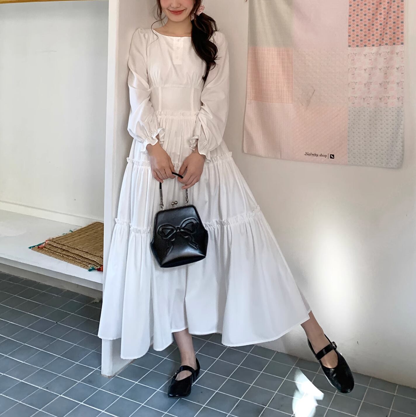 Layered split cake dress