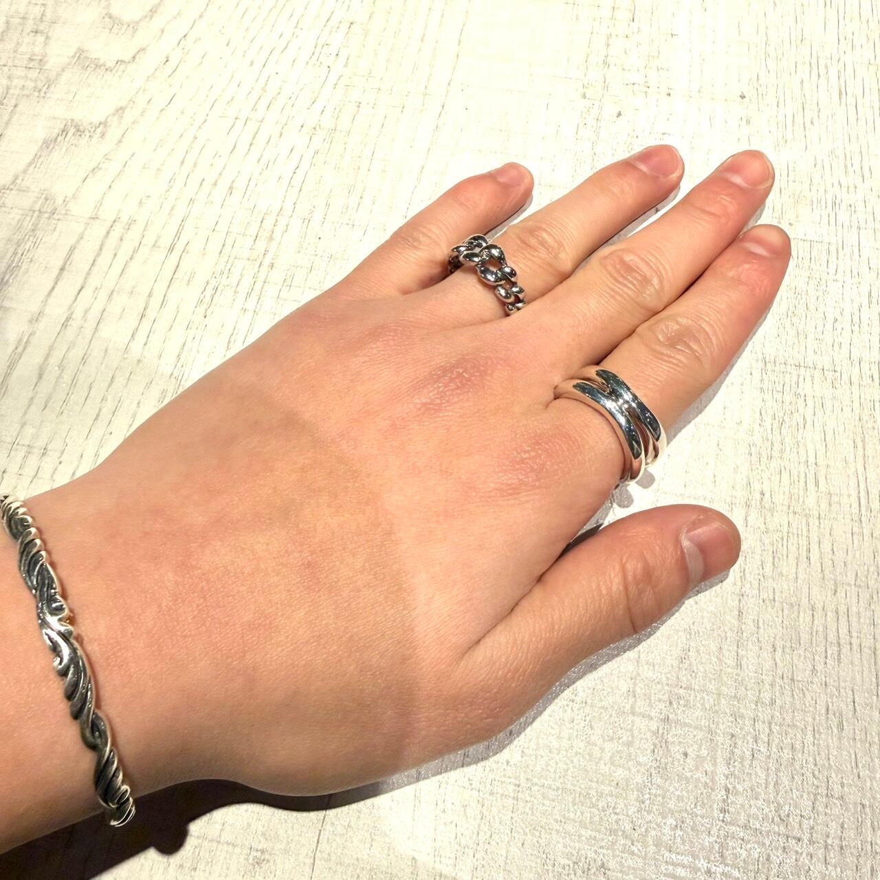 2 LINE GAP DESIGN RING-SILVER925-チェーンリング | maryland_accessories
