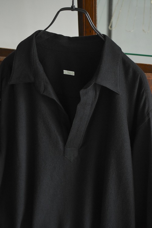 A.PRESSE / Wool Skipper Shirt (BLACK)
