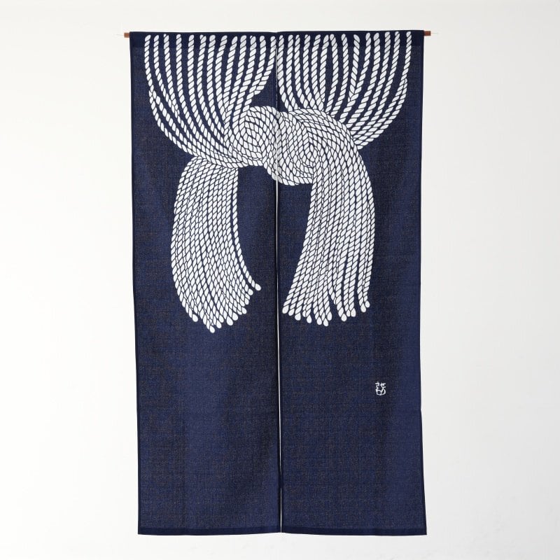 芹沢銈介 のれん ようこそようこそ 芹沢銈介模様のれん「ようこそ