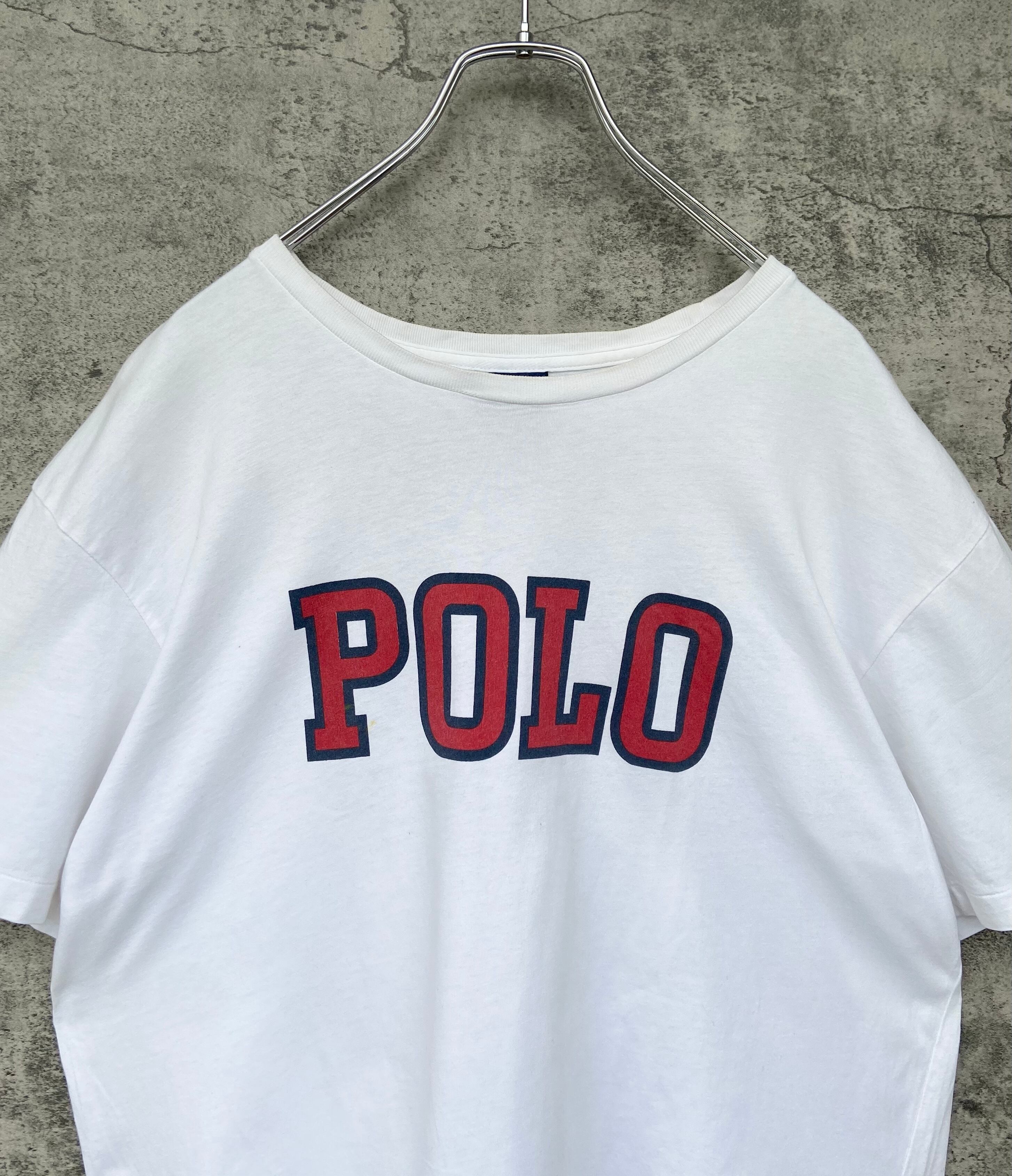 古着 POLO RALPH LAUREN/ラルフローレン オーバーサイズ Tシャツ センターロゴ