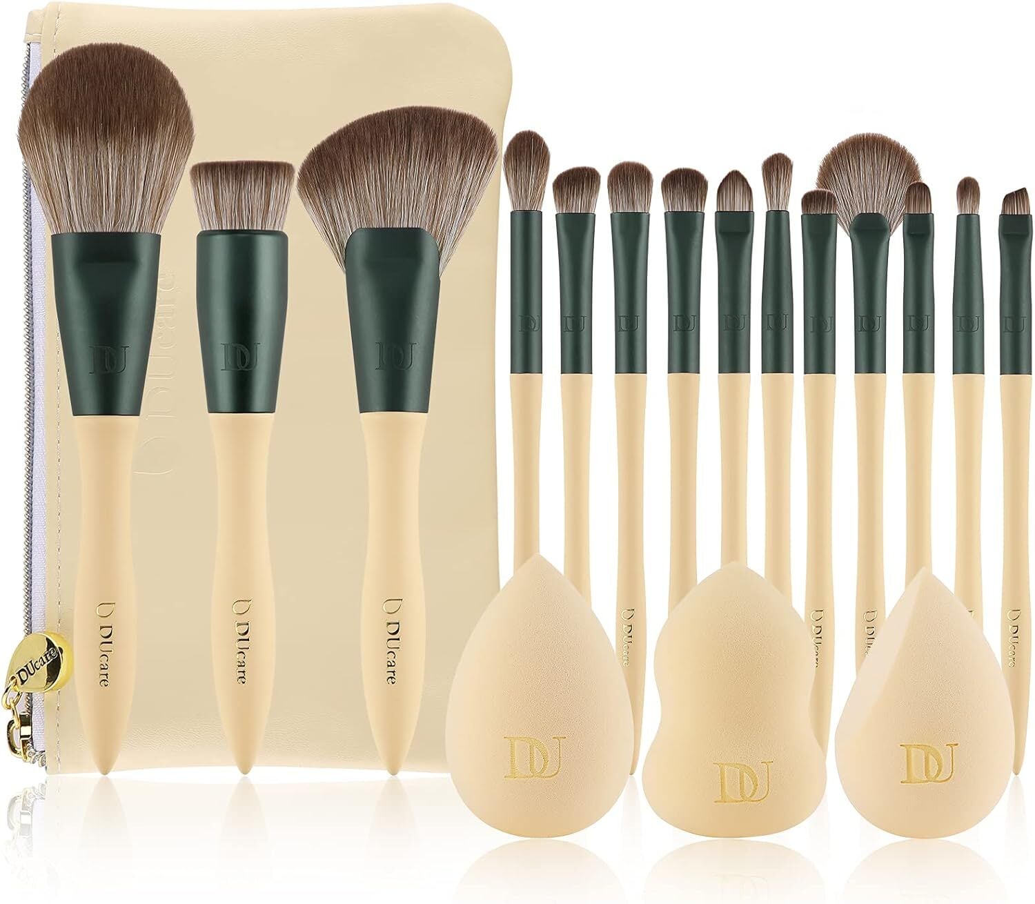 【予約】【美】DUcare 「ライム」14本メイクブラシセット