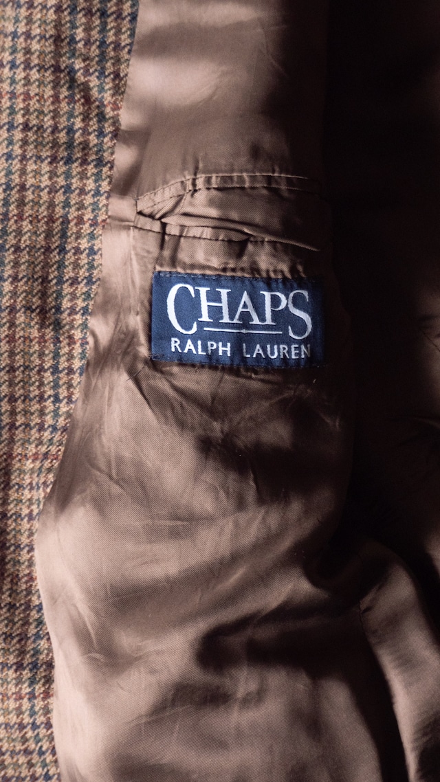 "CHAPS RALPH LAUREN" '90s vintage Wool houndstooth jacket