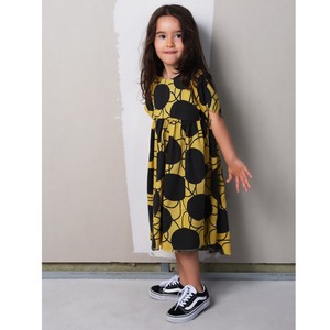 【22SS】wolf&rita(ウルフアンドリタ)SILVIA DRESS  RETRO FLOWERS YELLOW ワンピース