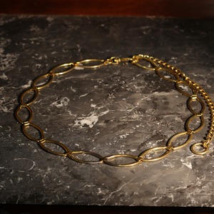 USA VINTAGE GOLD  RING CHAIN DESIGN BELT/アメリカ古着ゴールドリングチェーンデザインベルト