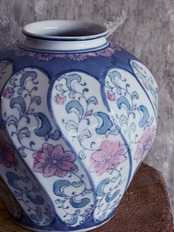 中国製造/ヴィンテージ パステル花器