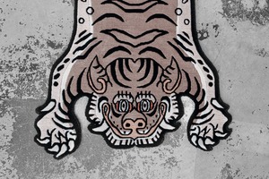 Tibetan Tiger Rug 《Sサイズ•ウール・オリジナル2・ココアブラウン493》チベタンタイガーラグ