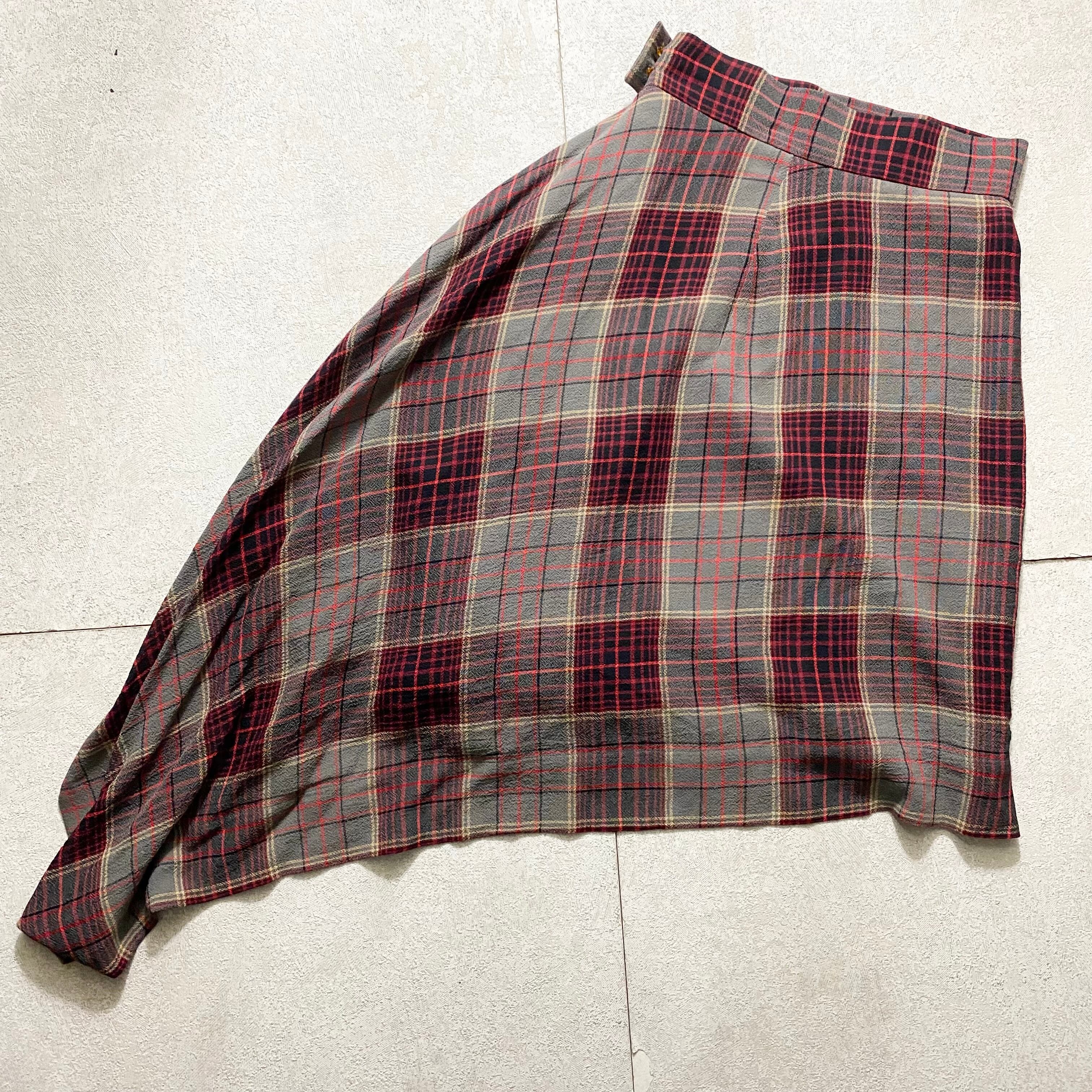 VIVIENNE WESTWOOD tartan check asymmetrical skirt | NOIR ONLINE