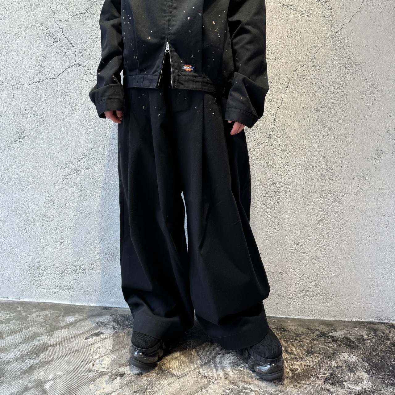 SHINYAKOZUKA / BAGGY WITH DICKIES / BLACK | ふぁいん 