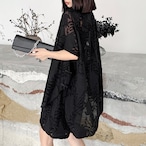 Relaxed dolman sleeve top + shorts set (ME428)