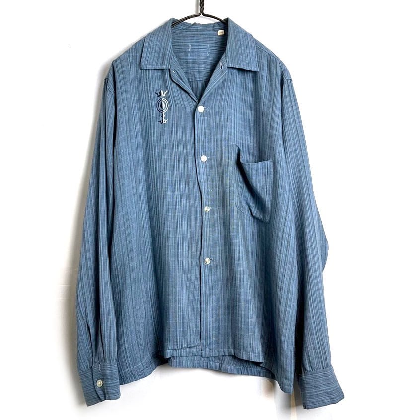 た*ん様 1960s Vintage Rayon Shirt Vintage Open Collar Rayon Shirt [1960s-] [Unknown Brand] Vintage