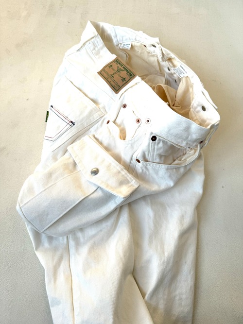 SHINYA NOMOTO VINTAGE 2000 WHITE DENIM PANTS