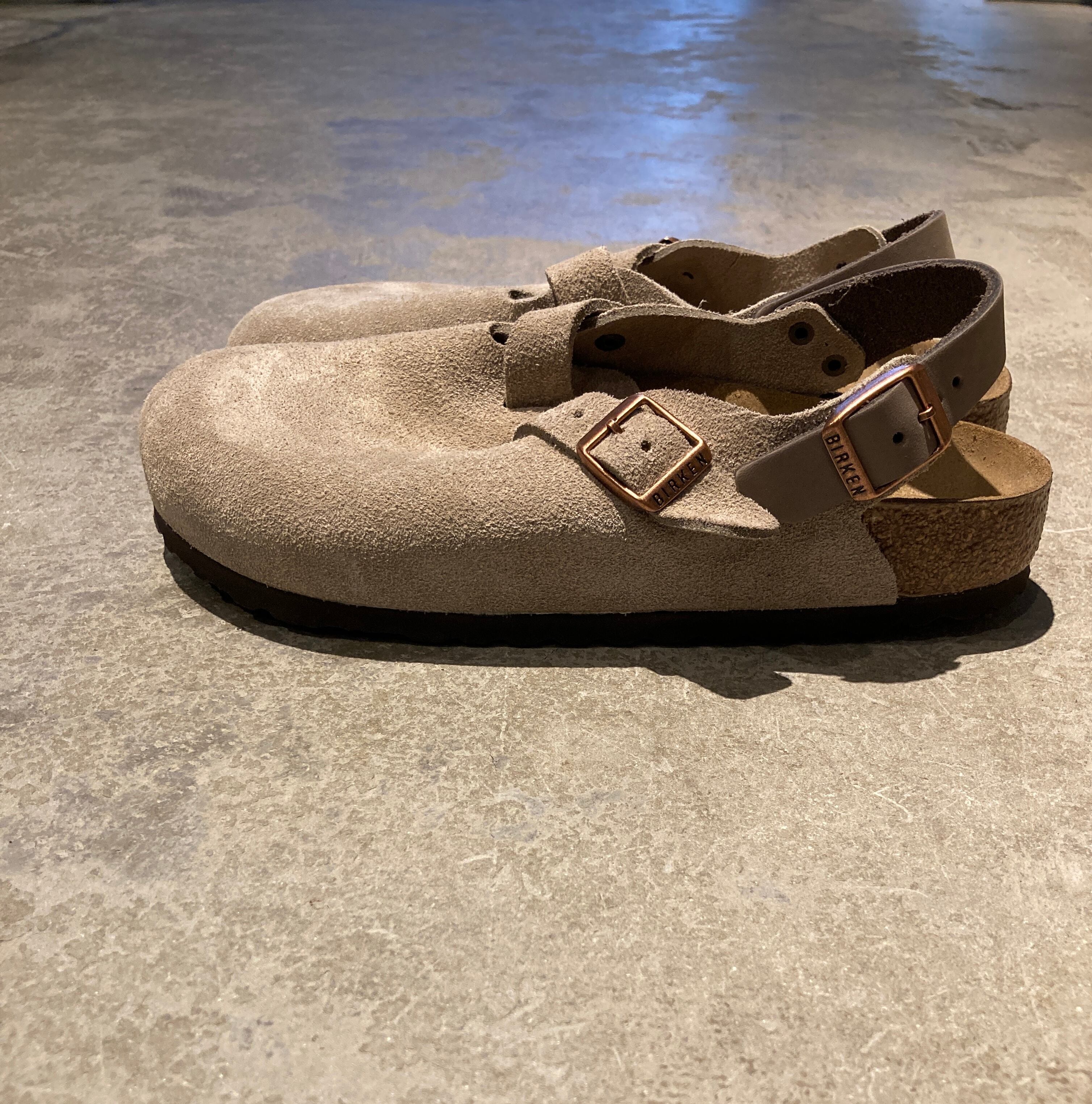 BIRKENSTOCK ビルケンシュトック トキオ スエードレザー トープ　40 BIRKENSTOCK TOKIO SUEDE LEATHER 【REGULAR】 ビルケンシュトッ