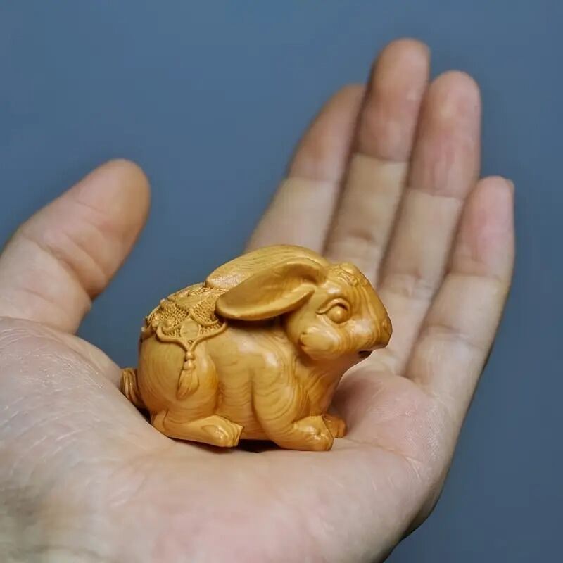 縁起物 天然石 うさぎ 彫刻 水晶ウサギ彫刻 天然石販売 名取貴石