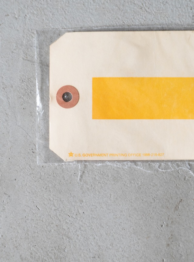 "U.S.Department of Defense" 1980s Serviceable tag