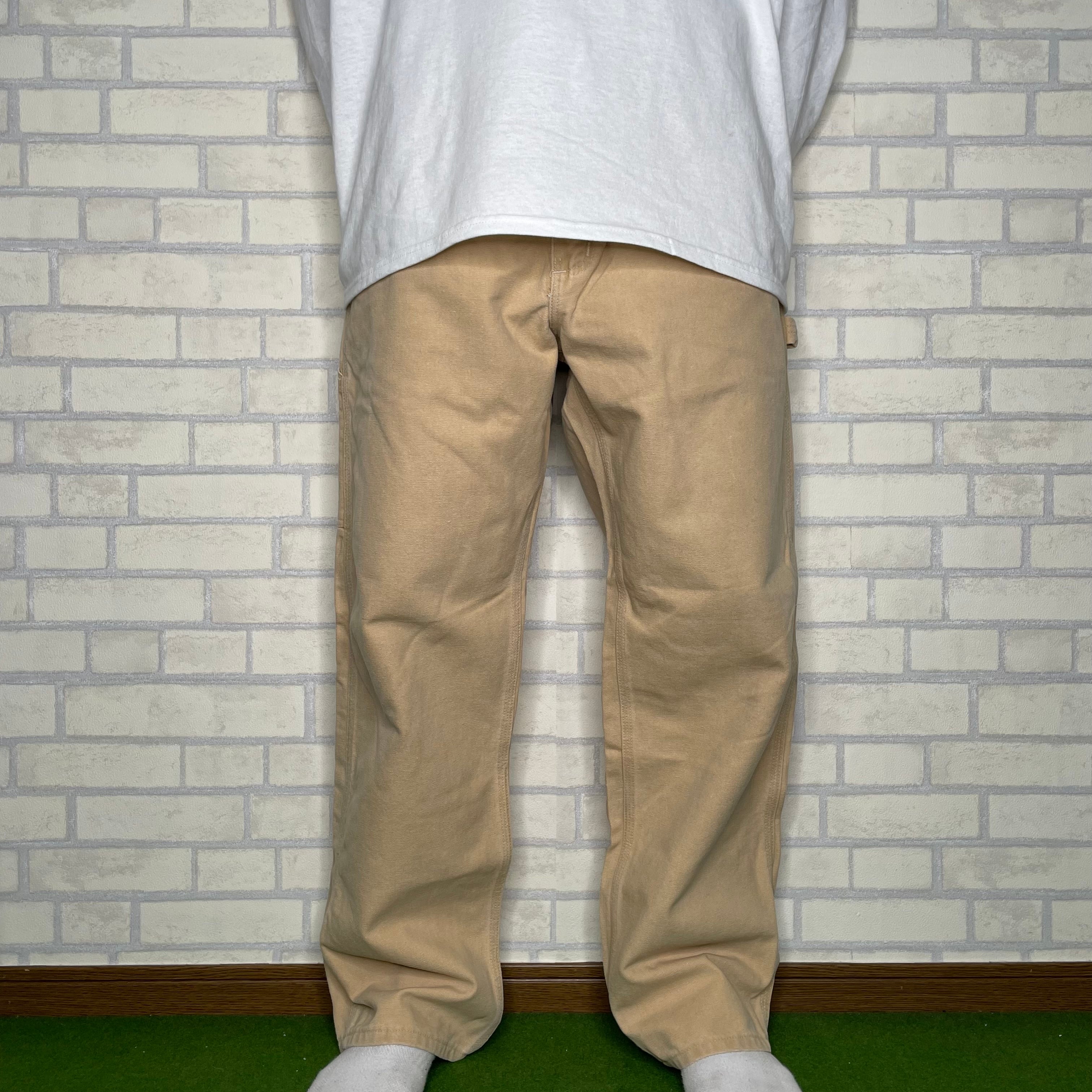 Carhartt ペインターパンツ W36×L30 ベージュ 革パッチ Made in USA 