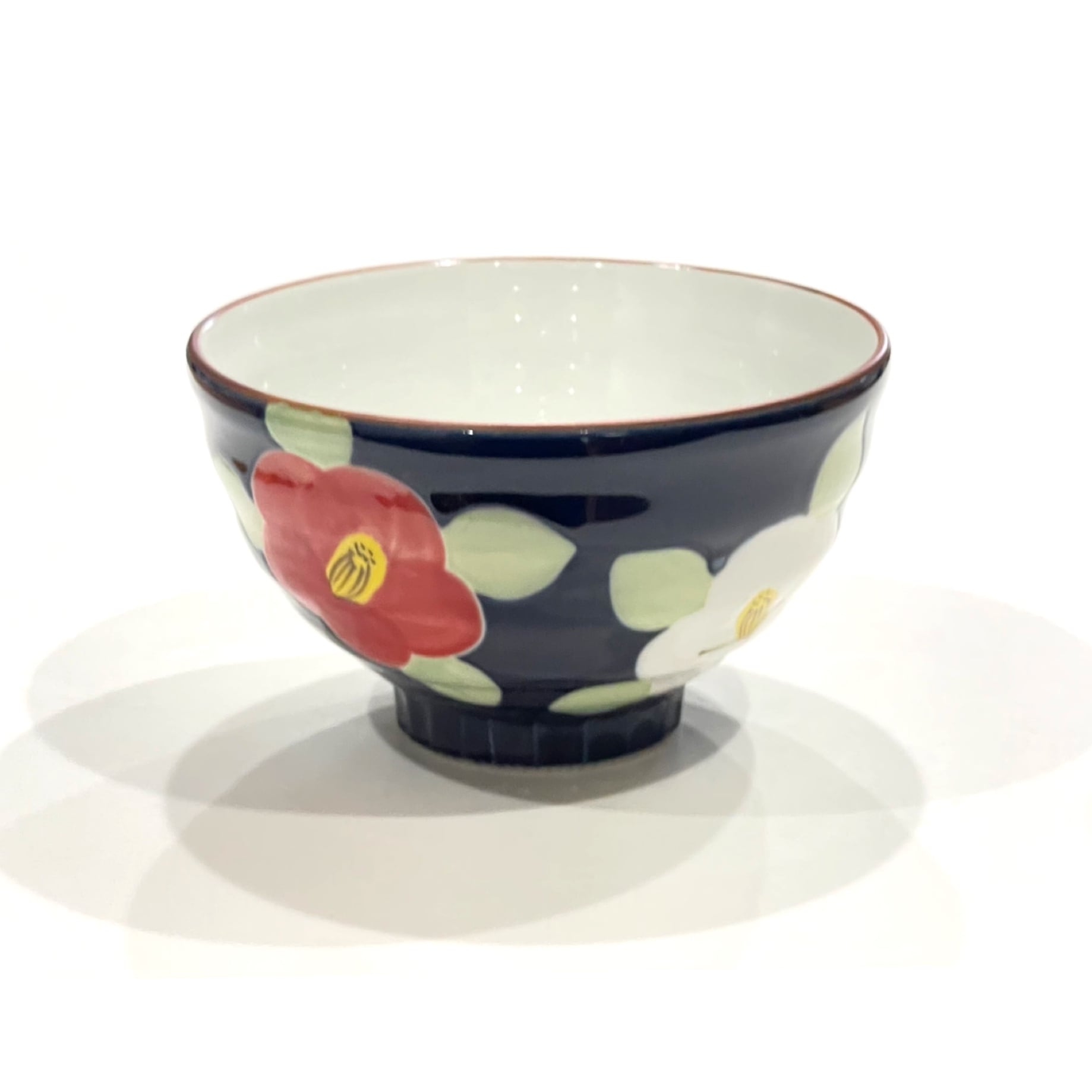 茶道具 椿花絵 茶碗 釉彩椿 ご飯茶碗・湯呑み (単品) | 24to3［西富陶磁器オンラインストア