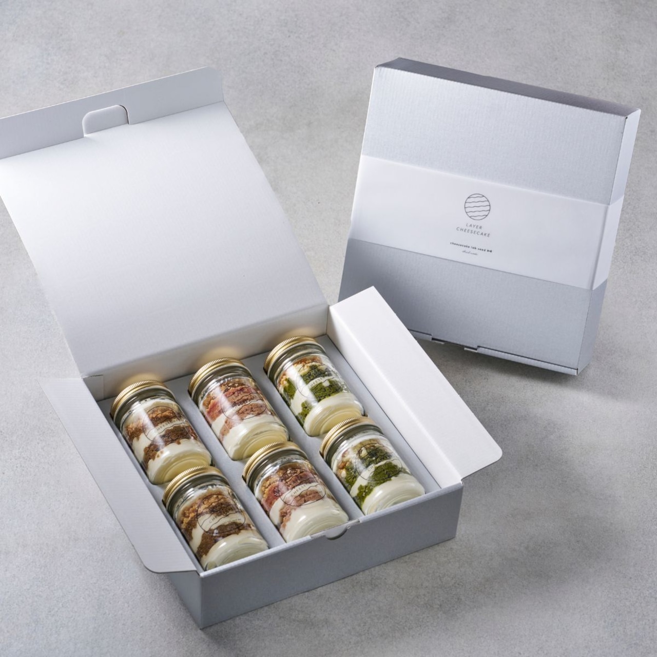 【人気No.1 おすすめギフト】レイヤーチーズケーキ 6個ギフト コーヒー・苺・抹茶