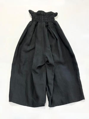 FACTORY・アイリッシュリネン　シャーリングパンツ・ディープグリーン