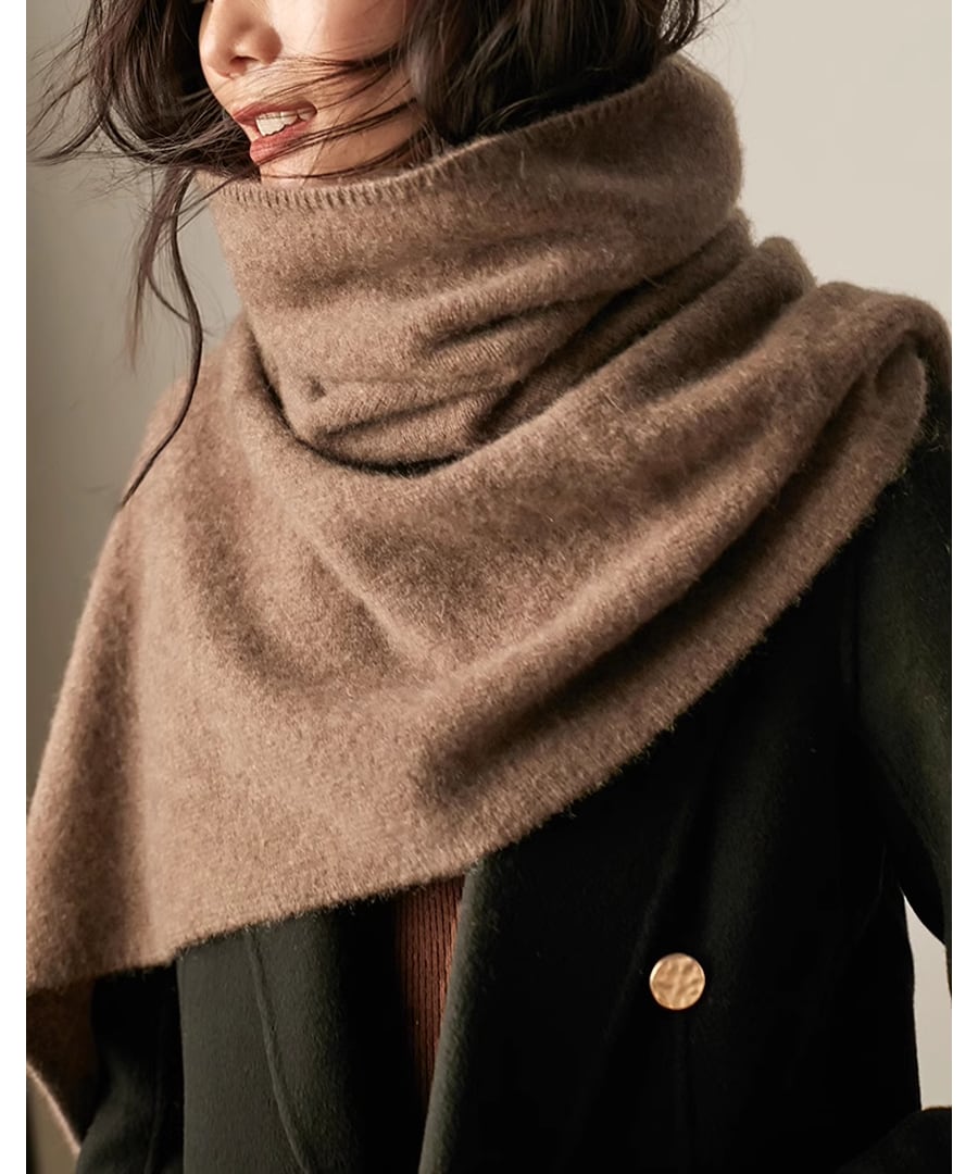 ニットポンチョ◆かぶるだけでサマになる【e-70822】