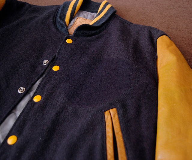 80s GOLDEN BEAR VARSITY JACKET M