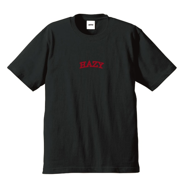 HAZY Medium Logo Tee ( Black / Berry )