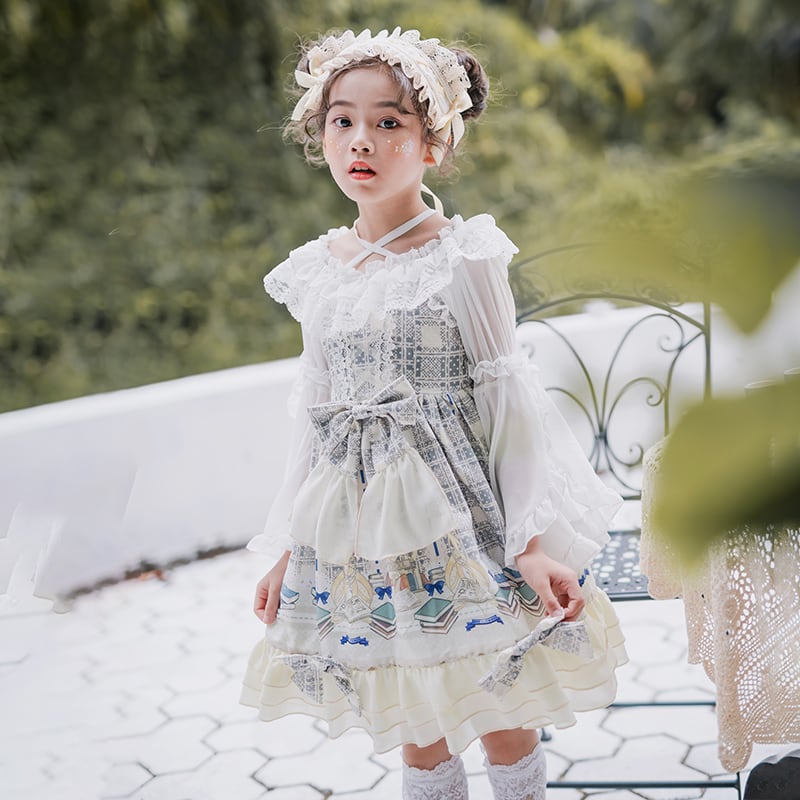 3551ロリータ服　ガールズ　ロリィタ服　ロリィタドレス　女の子　子供　キッズ　lolita　ロリィタワンピース　ロリータドレス　ロリータワンピース　 コスプレ衣装　コスチューム