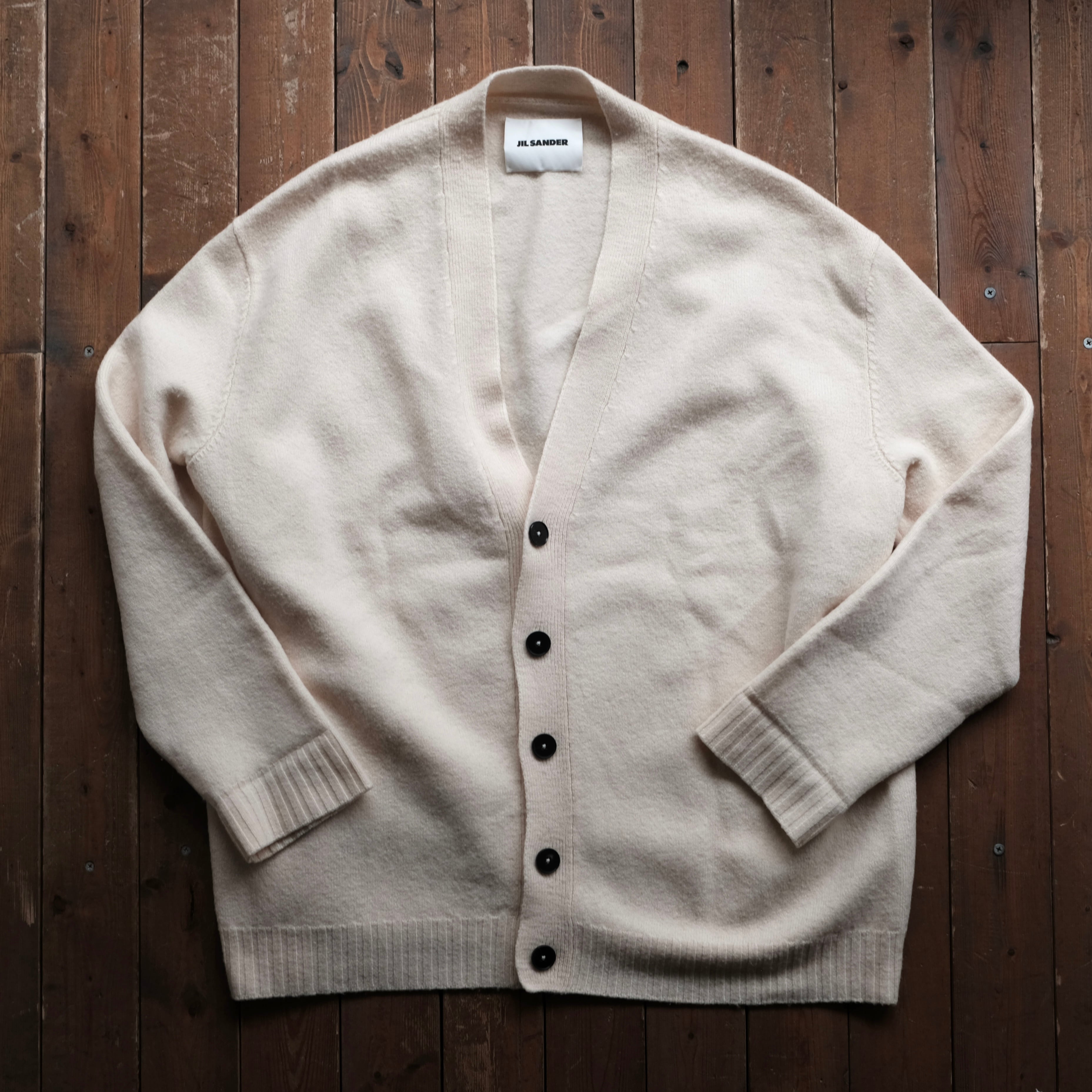 JIL SANDER 22AW BOILED WOOL OVER SIZE CARDIGAN | safarionline