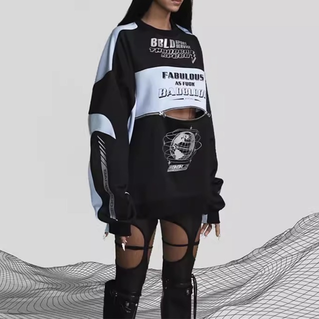 Unisex Subtle Checkered Detail Oversized Tee (NC488)