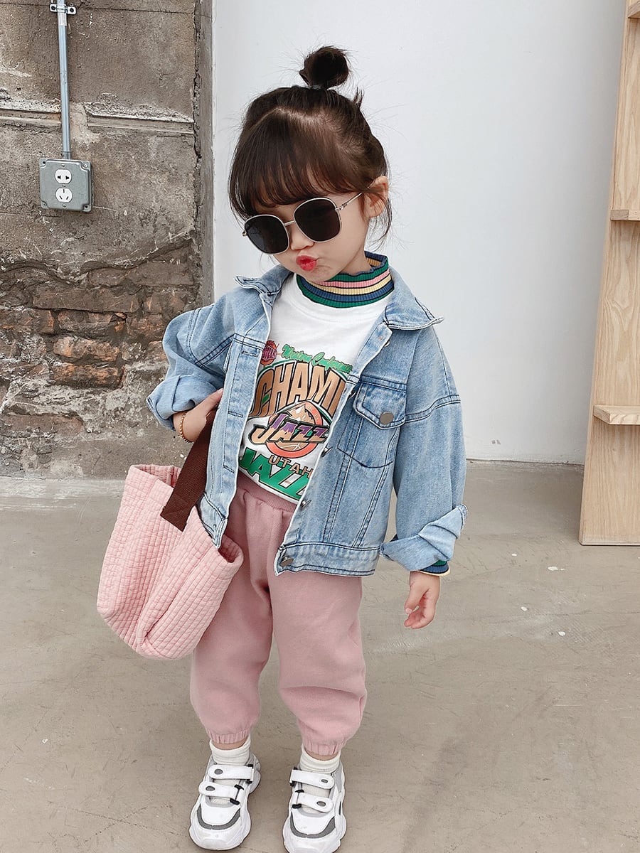80cm☆くすみピンク リブパンツ パンツ ゆったり 韓国子供服 女の子 通販