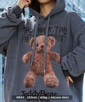 ◆TEDDY BEAR ピグメントフーディー◆ri-128341