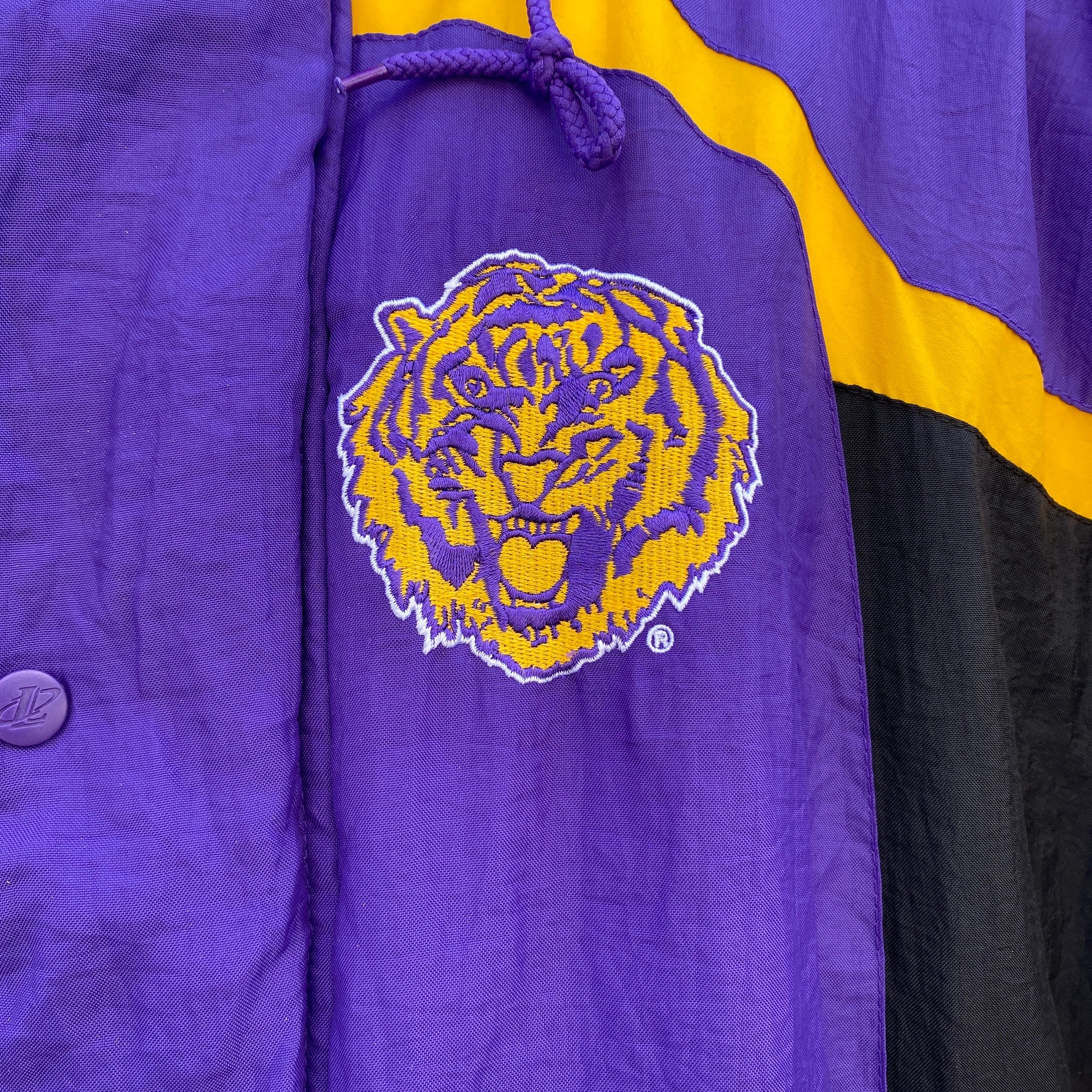 Champion LSU 紫 長袖 L ジャケット Champion LSU Tigers Mens PURPLE Packable Light Weight Jacket