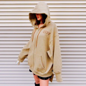 i11y zipupパーカー/beige