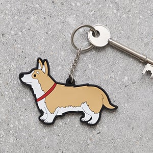 英国犬キーホルダー【コーギー】 Sweet William 90409-WELSH CORGI