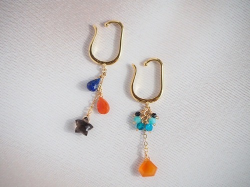 【25EC-7】Autumnカラー　イヤーカフ