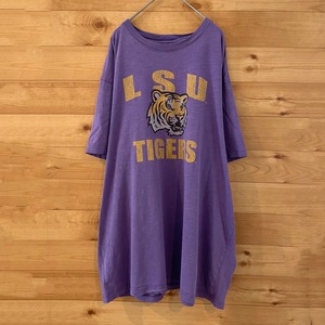 【COLOSSEUM ATHLETICS】カレッジ LSU ルイジアナ州立大学 プリント Tシャツ ロゴ イラスト TIGERS 2XL ビッグサイズ US古着