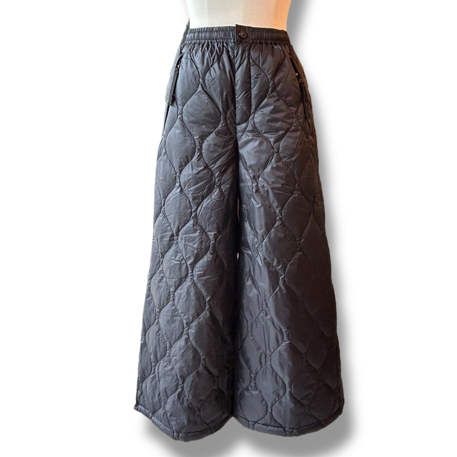 WOMEN'S” MILITARY SPRIT DOWN SKIRTS-Black【TAION】ミリタリー