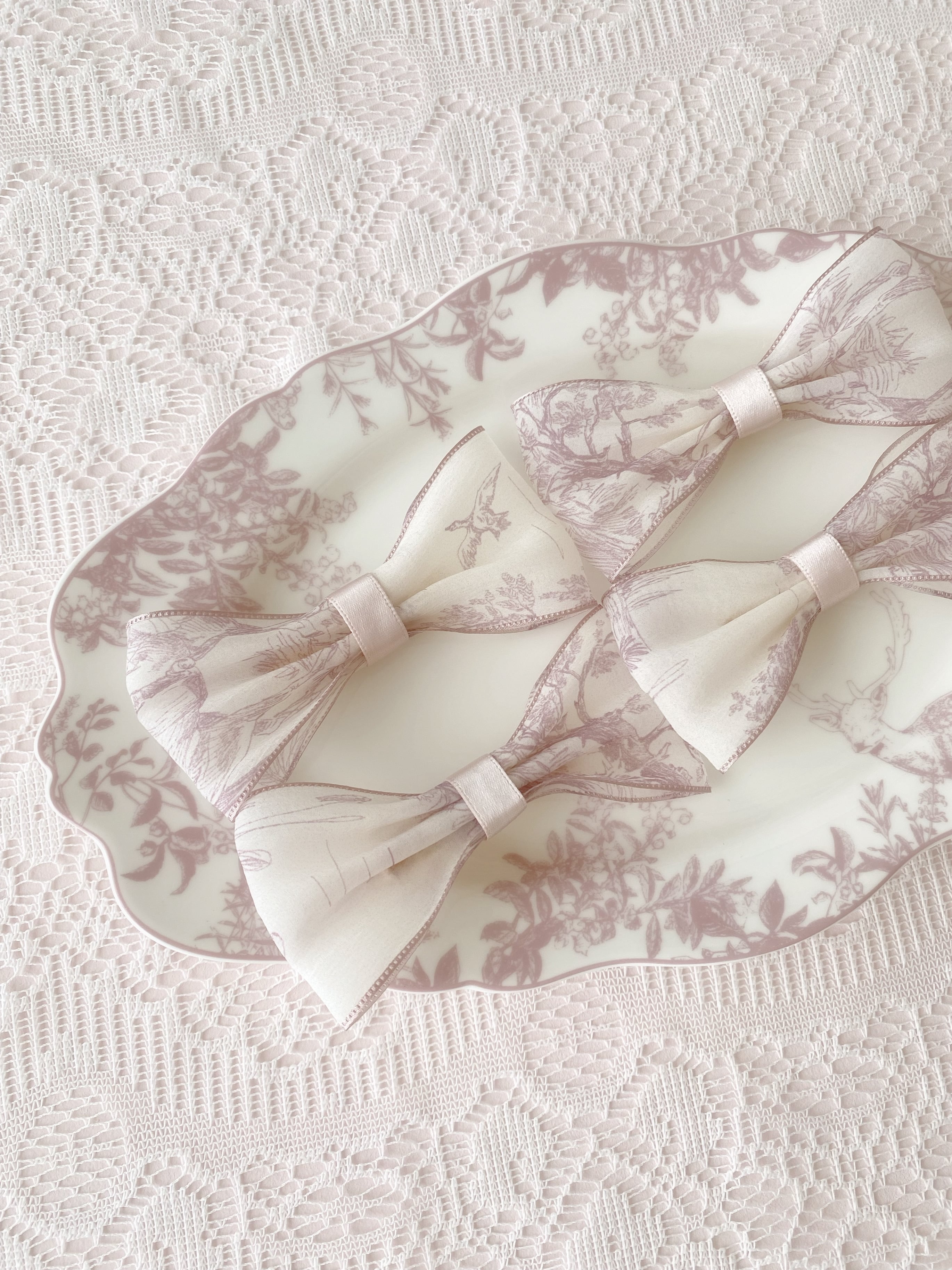 Toile de Jouy barrette