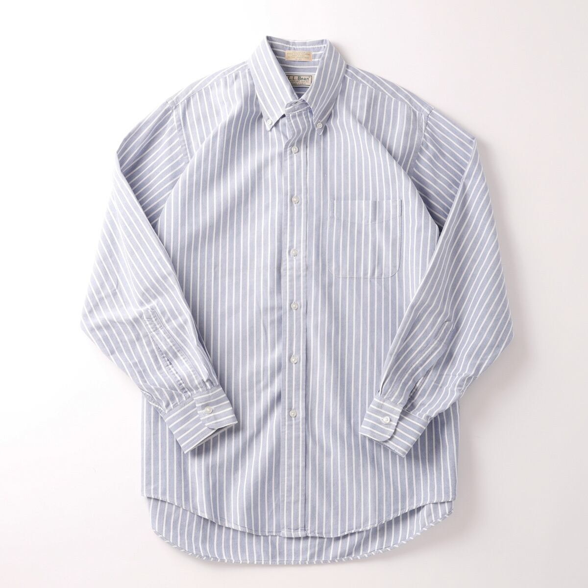 希少】90s L.L.Bean Vintage B.D oxford stripe shirt siz L ...
