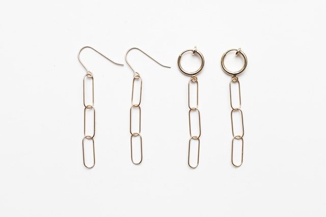 oval link fook & earring