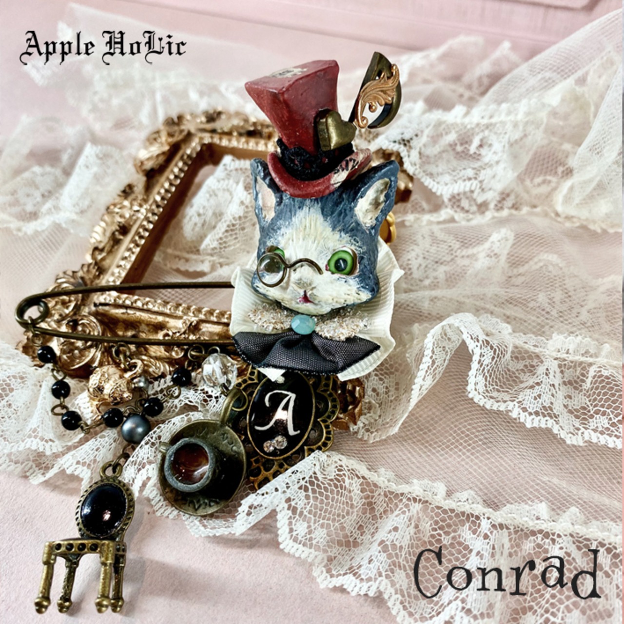 ピンブローチ 【Dark Cat  Conrad・闇猫 コンラート】